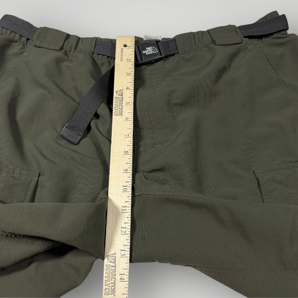 The North Face Mens XL Green Nylon Belted Cargo Hiking Shorts RN61661 - Picture 7 of 11